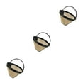 thumbnail image 1 of ZheElen Cone-Style Coffee Filter Mesh Permanent Machine Strainer Filtering Basket with Handle Good Permeability Kitchen for Cafe 12x6x8.7cm 3Set, 1 of 6