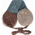 thumbnail image 1 of Kids Knitted Earmuffs Foldable Faux Fur Earmuffs Winter Warm Earmuffs Plush Ear Warmers Windproof Cute Ear Protector with Chin Strip for Boys Girls, 1 of 4