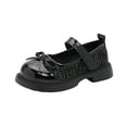 thumbnail image 3 of HAOTAGS Girls Dress Shoes, Bow Soft Sole All-Match Performance Princess Flats Black Size 13 Little Kids, 3 of 6