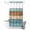Blue Brown, variant on No Hook Shower Curtain, Farmhouse Light Blue Brown Shower Curtains for Bathroom with See Through Top Window, Vintage Wooden Striped Waterproof & Washable Bath Curtain Stand Up Stall 36"x72"