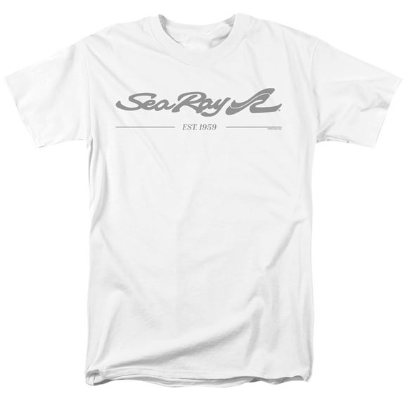 Sea Ray Est 1959 White Unisex Adult T Shirt, White, 3X-Large