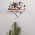 thumbnail image 4 of Estante De Almacenamiento De Madera Cocina En Forma De Corazón Baño Hogar-b, 4 of 4