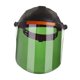 thumbnail image 3 of Máscara de soldadura con visera frontal abatible, multifuncional, material de PC protector. Verde, 3 of 9