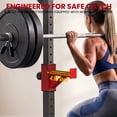 thumbnail image 5 of Barbell Rack,Blacksmith Adjustable Squat Rack with 12 Height & 6 Width Levels and 600 lbs Capacity,Black, 5 of 7