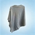 thumbnail image 4 of Gamivast Women's Poncho Cape Shawl Button Side Asymmetrical Wrap Soft Knit Cloak Sweater Capelet Cozy Layering Outerwear for Fall Winter Travel Casual Daily Wear, 4 of 4