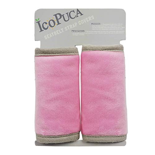 Car Seat Strap Pads Covers For Baby Kids Belt Cushion Boy Girl Protect Neck And Shoulder Rubbing Anti Slip Design Universal Stroller Carrier Pushchair Pink Com - Pink Baby Seat Belt Covers