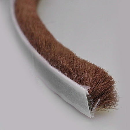 

Leke 10m Self Adhesive Draught Excluder Brush Casement Door Seal Tape Weather Strip