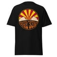 thumbnail image 4 of Groovy Arizona State Flag Graphic T-Shirt - Retro Southwest Desert Tee, Unisex Gildan 5000 Cotton Shirt, Sizes S-3XL, 4 of 11