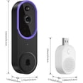 thumbnail image 3 of Wireless doorbell – Doorbells with camera – Wireless doorbell with camera for family – Secure smart video doorbell with HD night vision and remote intercom function – Reliable home security –, 3 of 6