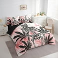 thumbnail image 3 of Manfei Skull Skeleton Child Twin Bedding Sets 7-Piece, Watercolor Artwork Bedding Comforter Set, Tropic Leaf Reversible Sheet Sets, Lightweight Room Decor, 3 of 7