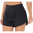 thumbnail image 3 of Womens High Waisted Running Shorts Quick Dry Athletic Workout Shorts with Mesh Liner Zipper Pockets, 3 of 7