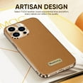 thumbnail image 3 of SaniMore for iPhone 13 Pro Max (6.7" 2021) Case, Wear-resistant Vintage PU Leather Skin + Rugged PC Shell + Metal Bumper Shockproof Slim Lightweight Anti-drop Shell - Black, 3 of 6