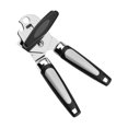 thumbnail image 1 of Manual Can Opener, Food-Safe Stainless Steel, Smooth Edge, Bottle Opener with Non-Slip Handle and Ergonomic Rotation Knob for Elderly (Black), 1 of 5