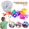 thumbnail image 2 of Tazas de mezcla de colores divididosherramienta de arte de pinturastaza de vertido de 3 canalescolor blanco (2) Ndcxsfigh Nuevos Originales, 2 of 9