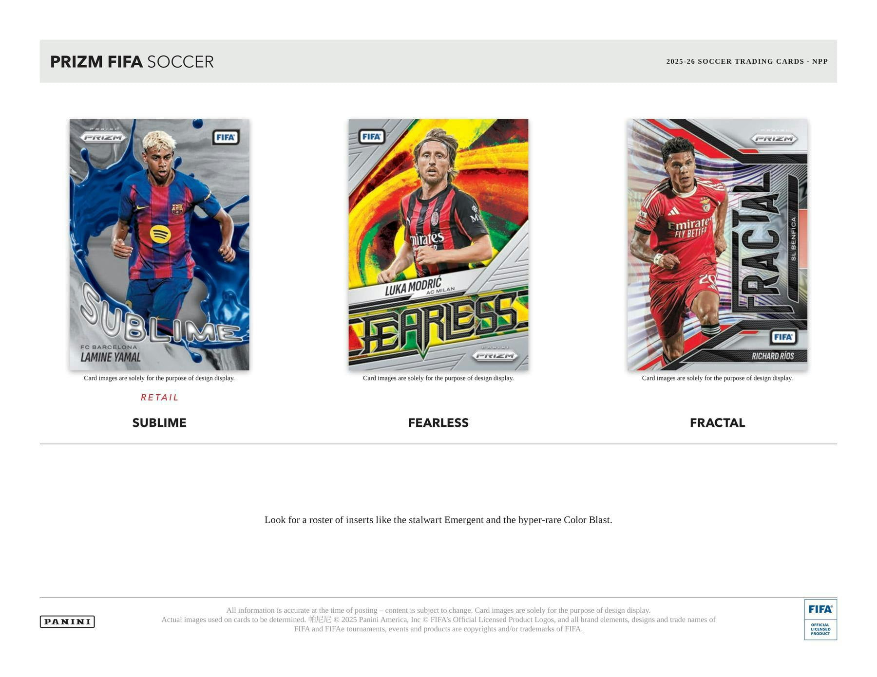 2025-26 Panini Prizm FIFA Soccer Blaster Box