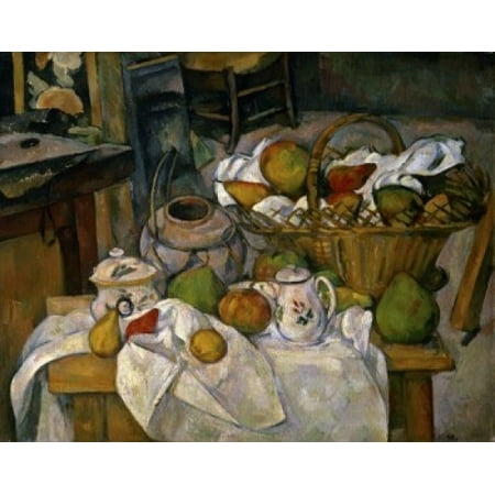 Still Life With Basket c1888-1900 Paul Cezanne (1839-1906 French) Musee d Orsay Paris France Canvas Art - Paul Cezanne (24 x (Best Time To Visit Musee D Orsay)