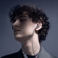 thumbnail image 4 of Auriculares para colgar en el cuello compatibles con Bluetooth IPX5 Auriculares de alta fidelidad a prueba de agua Pantalla 32-128G Tarjeta TF Auriculares de música para entrenamiento con micrófono Inevent EL005165-00B, 4 of 7