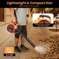 thumbnail image 4 of 2-Stroke Handheld Gas Blower Lightweight 0.75kw/7500rpm Portable Gasoline Grass Sweeper Low-Noise Gas Engine Cordless Leaf Blower for Urban Snow Removal Road Crushed Stones Removal Leaf Removal, 4 of 22