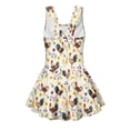 thumbnail image 5 of Uourmeti Watercolor Rooster & Wildflower Print Girls Skirted One Piece Swimsuit Quick Dry Soft Stretchy Swim Dress for Beach & Pool, 5 of 8