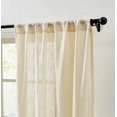 thumbnail image 2 of THD Lynda Faux Linen Textured Semi Sheer Window Rod Pocket Thick Curtains Drapery Panels, Pair, 2 of 31