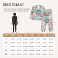 thumbnail image 4 of Bingfone Womens Pajama Sets Colorful Donut Print,Long Sleeve Loungewear Pajamas Set-X-Large, 4 of 8