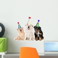 thumbnail image 1 of Puppies Singing Happy Birthday Wall Decal by Wallmonkeys Peel and Stick Graphic (18 in W x 14 in H) WM22048, 1 of 4