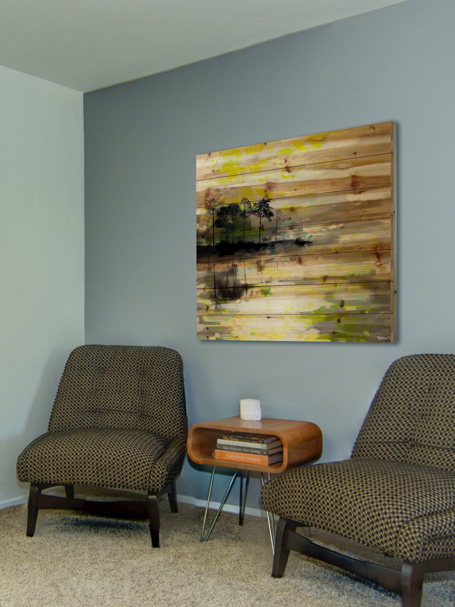 Parvez Taj Oshawa Art Print on Natural Pine Wood