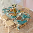 thumbnail image 3 of Cute Green Hedgehog with Pioneer Flower Rectangle Tablecloth 60"x120",Waterproof Polyester Rectangle Table Cloth, Wipeable Spillproof Polyester Tablecloth for Dining, Camping, Indoor and Outdoor, 3 of 6