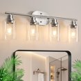 thumbnail image 1 of Lámpara de pared para baño Ascher de 26" en níquel cepillado, 120 V, 1 of 9