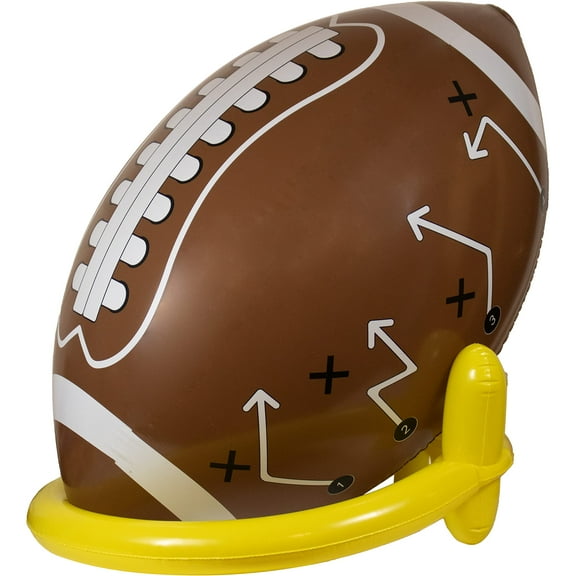 GIFTEXPRESS 40" Giant Jumbo Inflatable Football with Tee Set for Football Party, Gameday, and Football-Themed Party, Sport Party Decorations, Super Fun Football Games for Kids and Adults