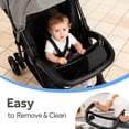 thumbnail image 2 of Lightweight Portable Baby Stroller, Compact Fold Travel Stroller with Adjustable Backrest, Large Canopy & 360° Swivel Wheels, Holds up to 33 lbs, 2 of 8