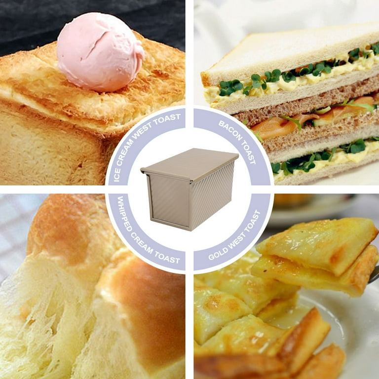 Toast Bread Loaf Pan With Holes In Bottom Fashion Aluminium Non Stic Fluted  Corrugated Pillman Loaf Pan
