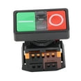 AS?22N Double Push Button Switch with LED Light NoNC On Off Momentary ...