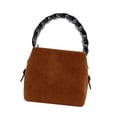 thumbnail image 2 of Bolso de hombro, bolso de viaje, bolso de color sólido, portátil, sencillo, de gran capacidad, elegante. Color caramelo, 2 of 9