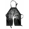 thumbnail image 1 of Rustic Apron A Tree with Many Leaves Pattern Wooden Background Botanical Theme Illustration Print, Unisex Kitchen Bib Apron with Adjustable Neck for Cooking Baking Gardening, White, by Ambesonne, 1 of 3