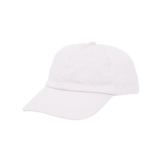 Top Headwear Youth Washed Twill Cap - White