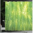 thumbnail image 3 of Ambesonne Green Shower Curtain, Exotic Wildlife Scenery Print, 69"Wx70"L, Green, 3 of 4