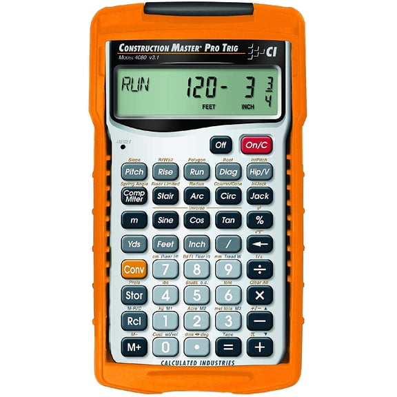 Construction Master Pro 4080 Advanced Construction Math Calculator for Contractors, Engineers & Architects