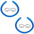thumbnail image 1 of Paquete de 2 mangueras de repuesto para piscinas elevadas, manguera de bomba de filtro de 17,1 pulgadas de largo y 1,57 pulgadas de diámetro, manguera de repuesto de bomba de piscina (azul) oso de fresa Electrónica, 1 of 5