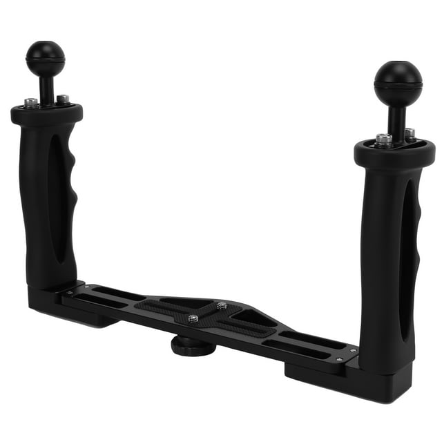 Diving Underwater Camera Housings Tray, Dual Handle Tray Stabilizer Rig Durable Hollow CNC For Balance Shooting