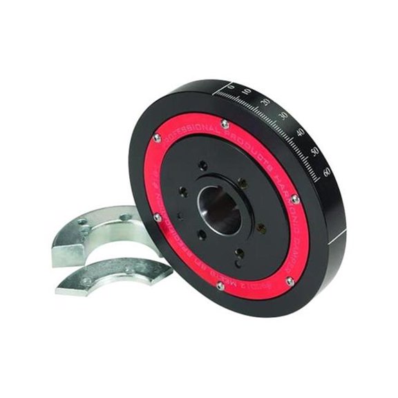Professional Products Powerforce Plus Harmonic Damper; 7.25 in. Dia.; Incl. Counter Weights; 1045 Steel; 90012