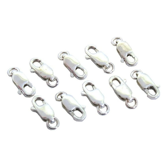 10 Sterling Silver Lobster Claw Clasps Jewelry Findings