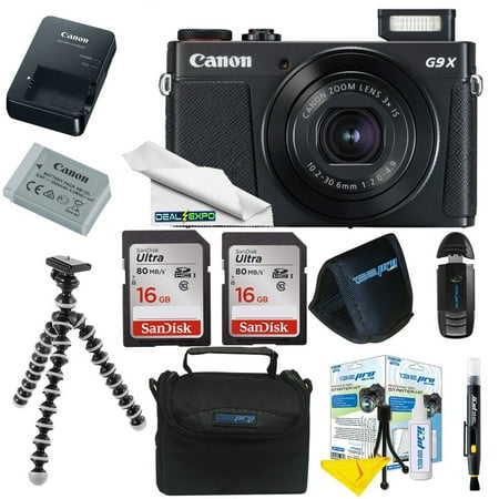 Canon PowerShot G9 X Mark II Digital Camera (Black)+Deal-expo Kit