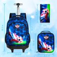 thumbnail image 3 of Mochila rodante WZLVO Dinosaur para niños con bolsa de almuerzo de 21 pulgadas, 3 of 7