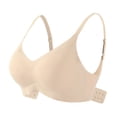 thumbnail image 4 of XIYON Bras For Women Front Side Buckle Lace Edge No Underwire Movement Seamless Gathering Adjustment Yoga Sleep Large Bra Classic, 4 of 4