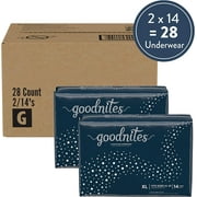Goodnites Nighttime Bedwetting Underwear, Girls XL (95-140 lb.), 28 Ct