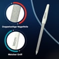 thumbnail image 4 of SMI 2 Pcs Solingen Curved Sapphire Metal Nail File Set Fine and Coarse Arched Nail Files Double Sided Best Nail File for Fingernail Toenail Care, 4 of 6