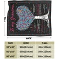 thumbnail image 3 of Personalized Blanket to My Grandma from from Granddaughter Super Soft Warm Fuzzy for Bed Couch Chair Love Tree Letter Throw Blanket Gifts for Birthday Christmas Anniversary 50"x40", 3 of 6