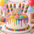 thumbnail image 2 of Rainbow Lollipop Twist Tutti Frutti Pop Candy Individually Wrapped 30 Count - Fruit Flavored Swirl Lollipops - Valentine Day Kids Classroom Exchange Gift Birthday Party Candy Buffet, 2 of 5