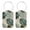 Multi3, variant on RATGON 2 Pack Luggage tag PU Leather with Stainless Steel Loop Fading Turtle Dorsal Leaves Travel Trip